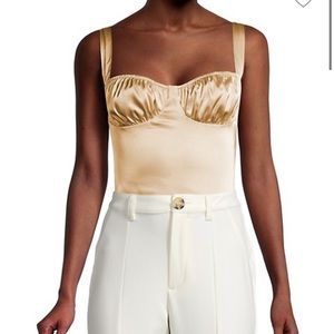 Danielle Bernstein Satin Bodysuit